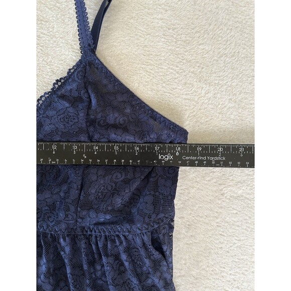 Torrid Simply Lace Babydoll Chemise Nightie Sheer 3X Navy Blue - Picture 5 of 8